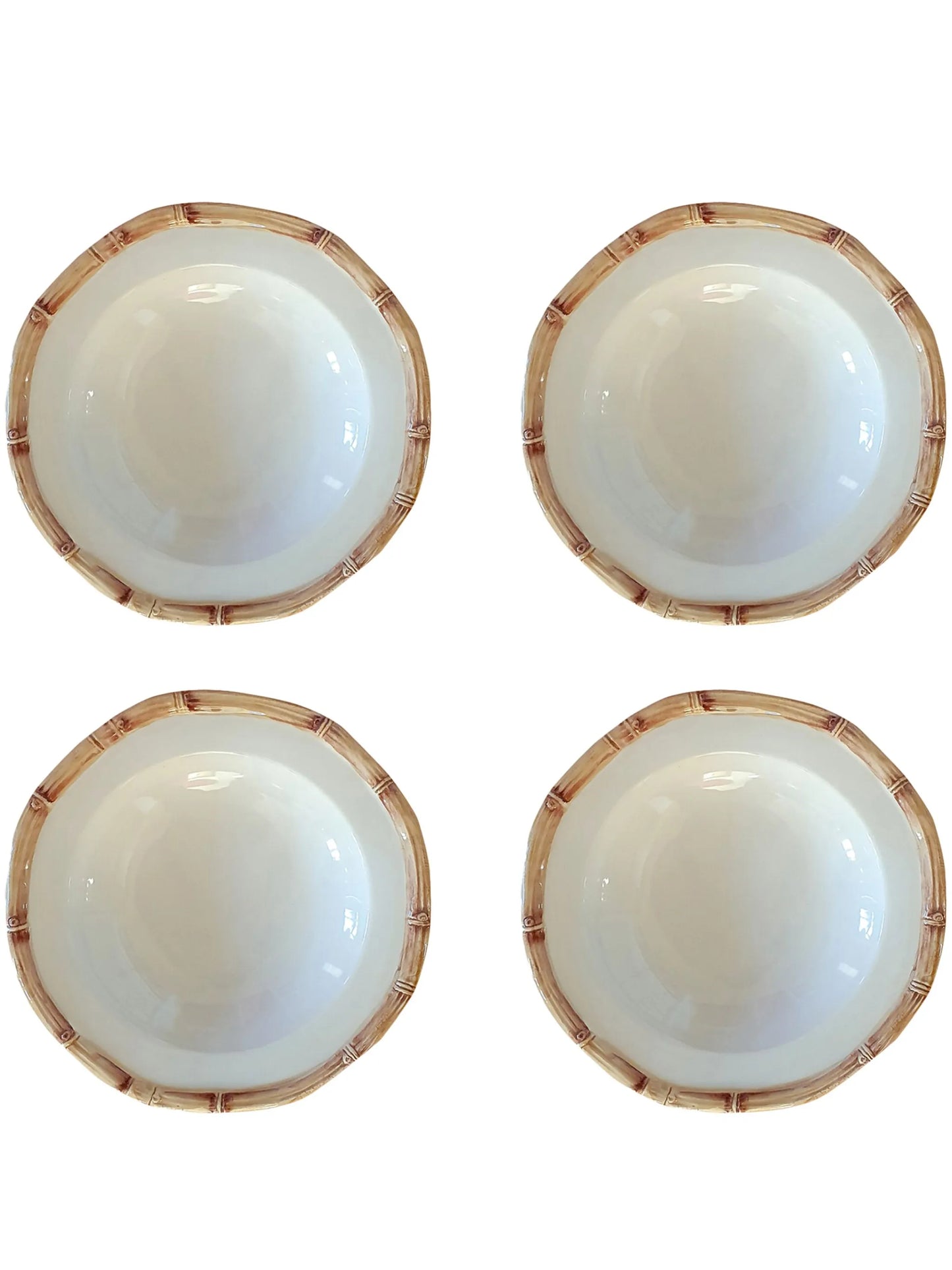 Bamboo Soup bowl (terra cotta) 23 cm.