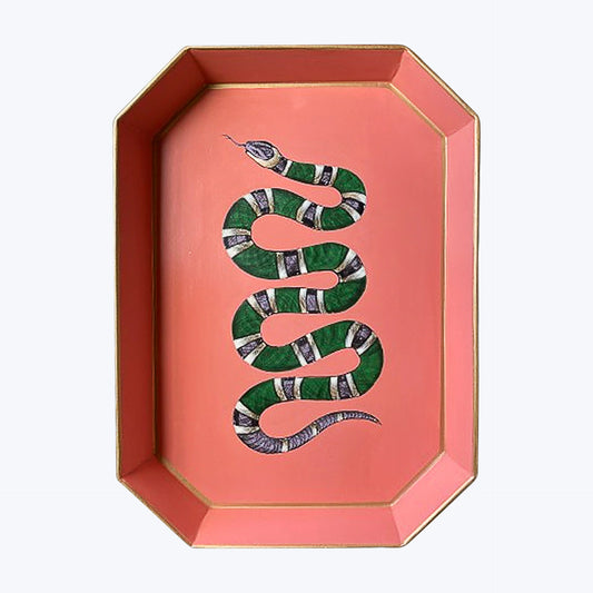 LARGE SNAKE TRAY PINK