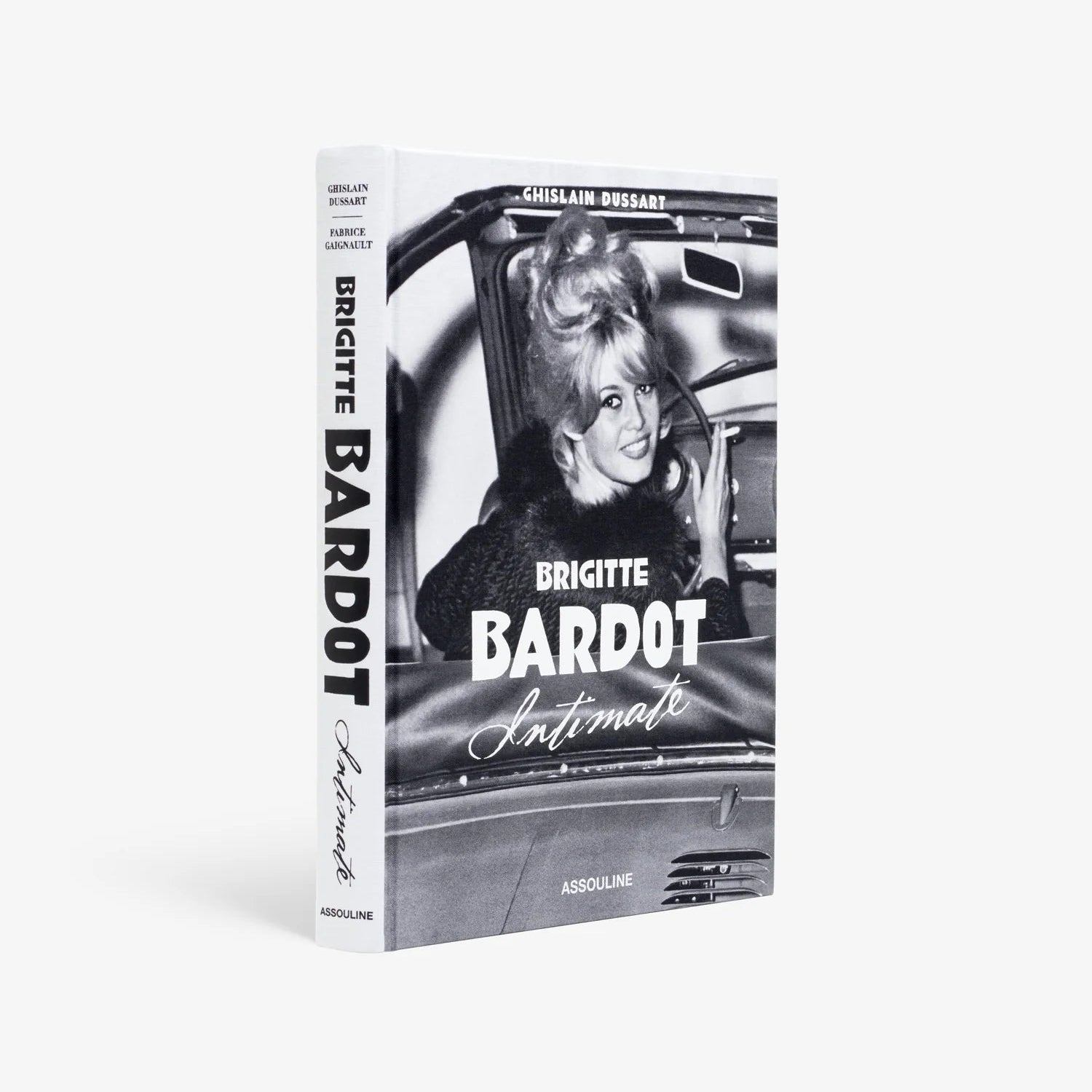 Book cover featuring Brigitte Bardot with black and white design