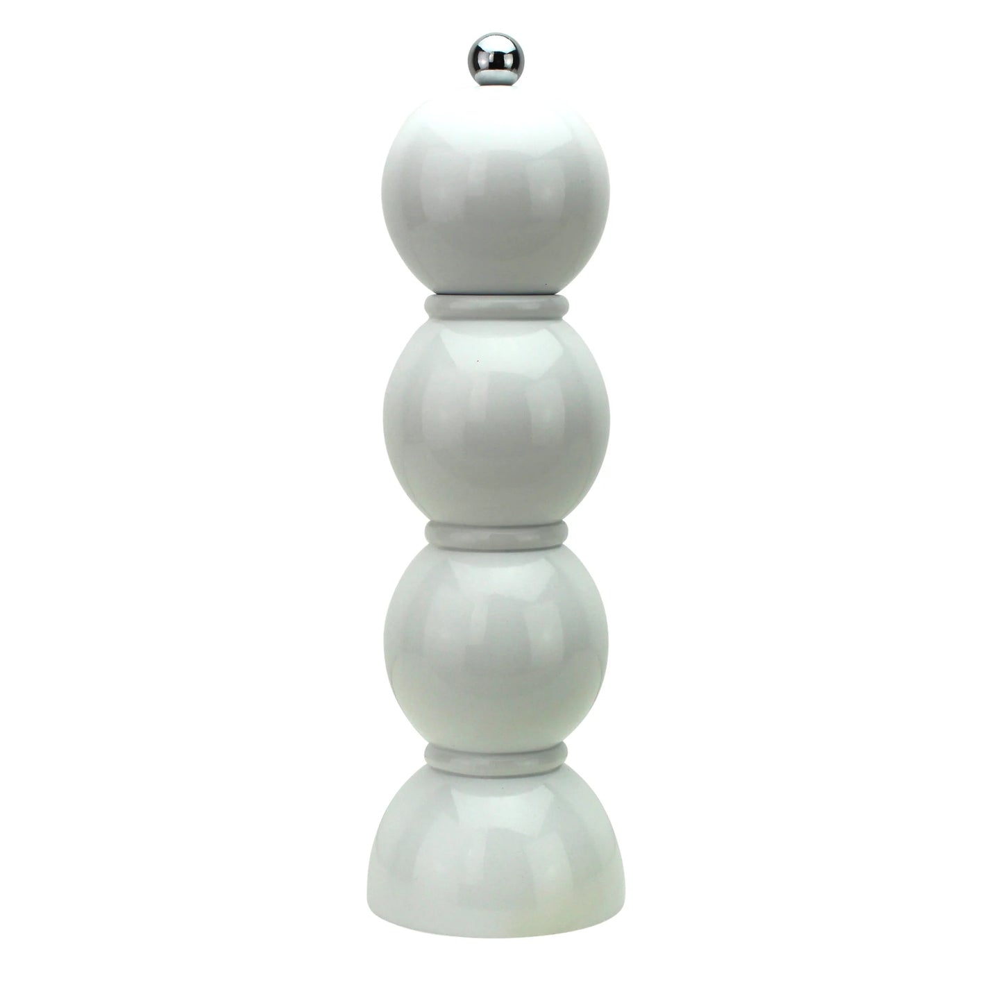 Bobbin Lacquer Salt or Pepper Mill | white