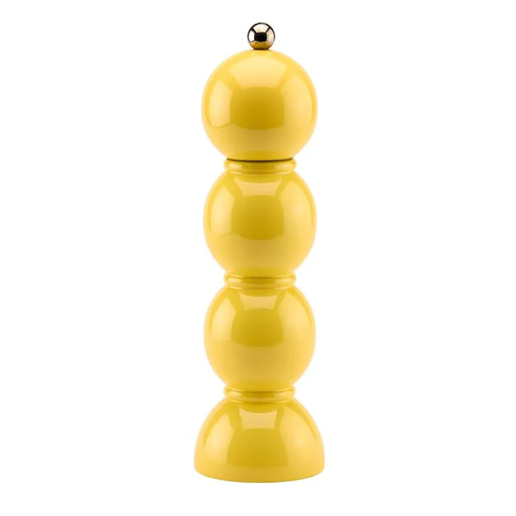 Bobbin Lacquer Salt or Pepper Mill | Yellow