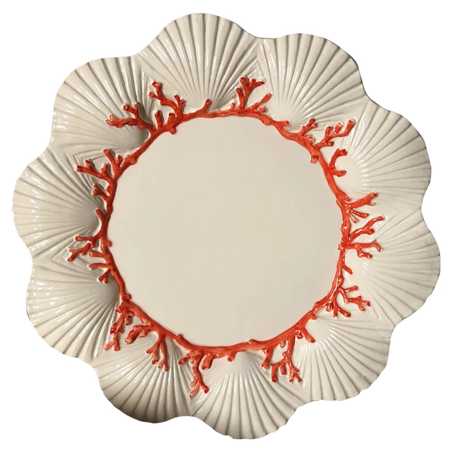 Coral & Shell dinner plate (27 cm.) 🪸. Reg $60each