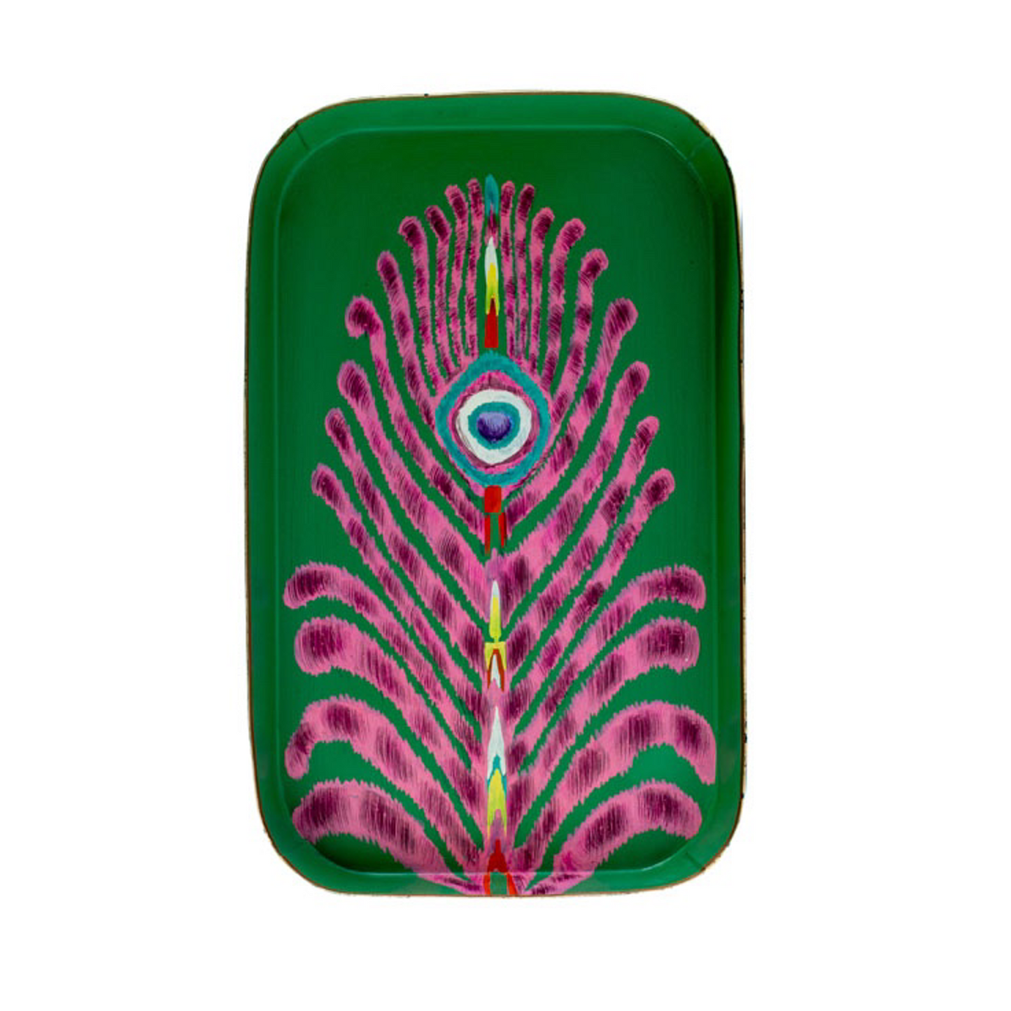 PINK FEATHER TRAY