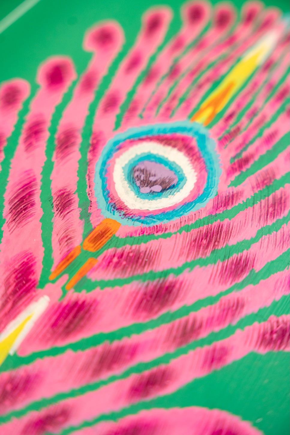 PINK FEATHER TRAY