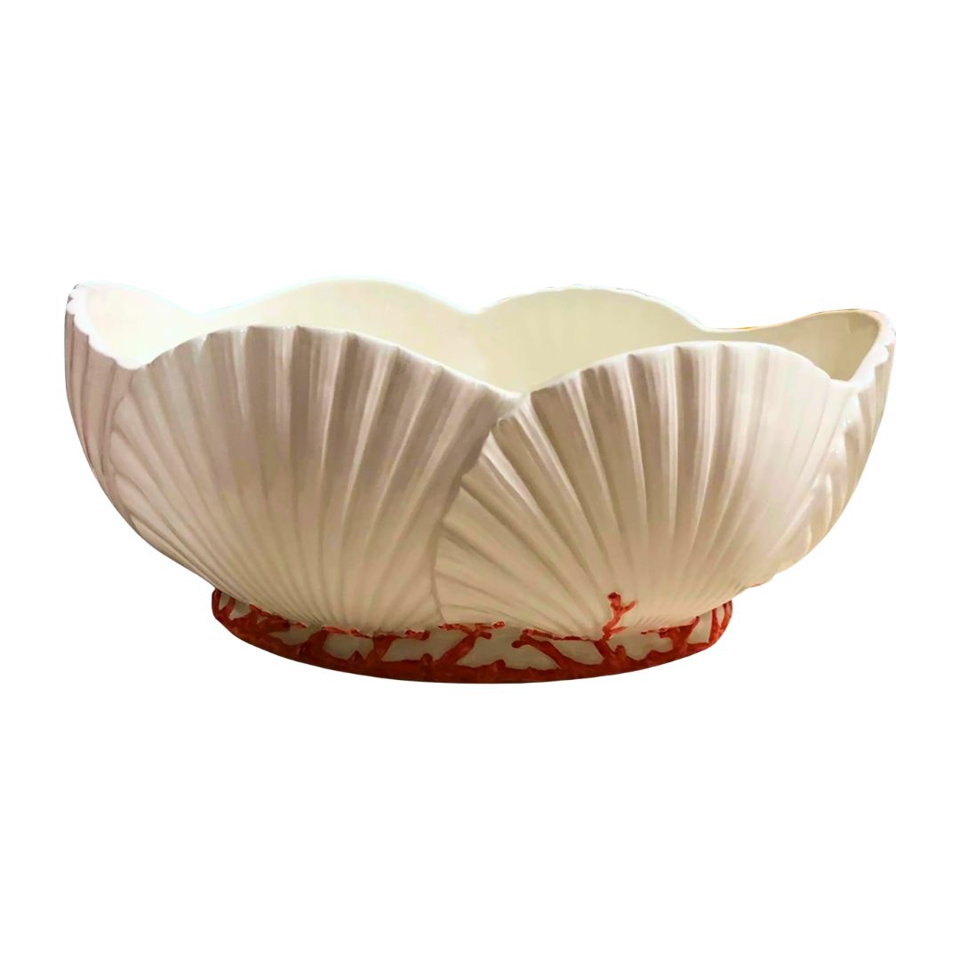 Coral Shell Large Ceramic Bowl🪸