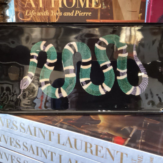 GREEN & BLACK SNAKE TRAY