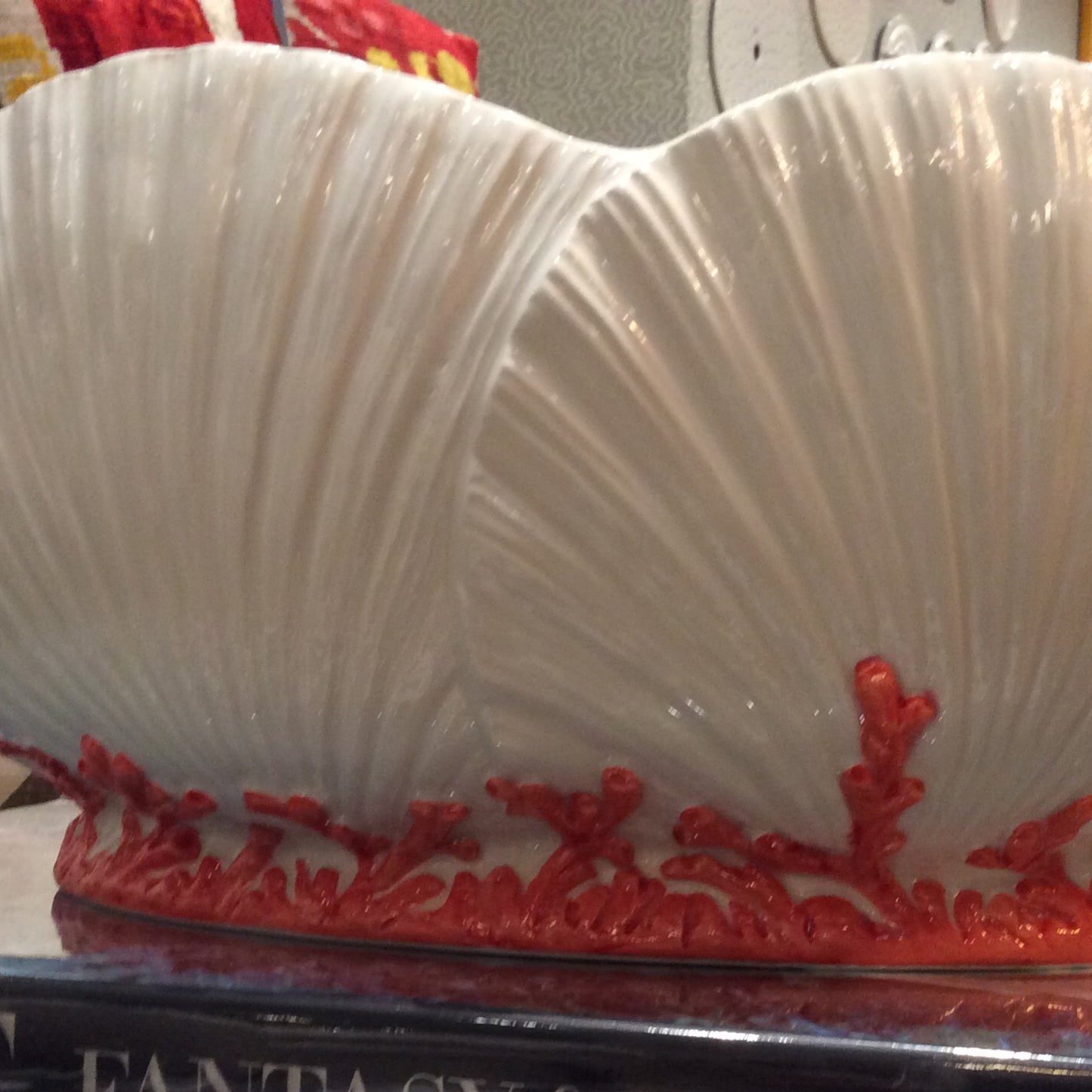 Coral Shell Large Ceramic Bowl🪸